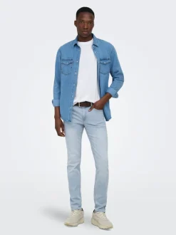 Outlet ONSWARP Lav talje Skinny fit Jeans Jeans|Jeans