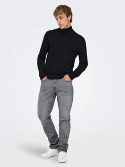 Best ONSWEFT Mellemhøj talje Regular fit Jeans Jeans|Jeans