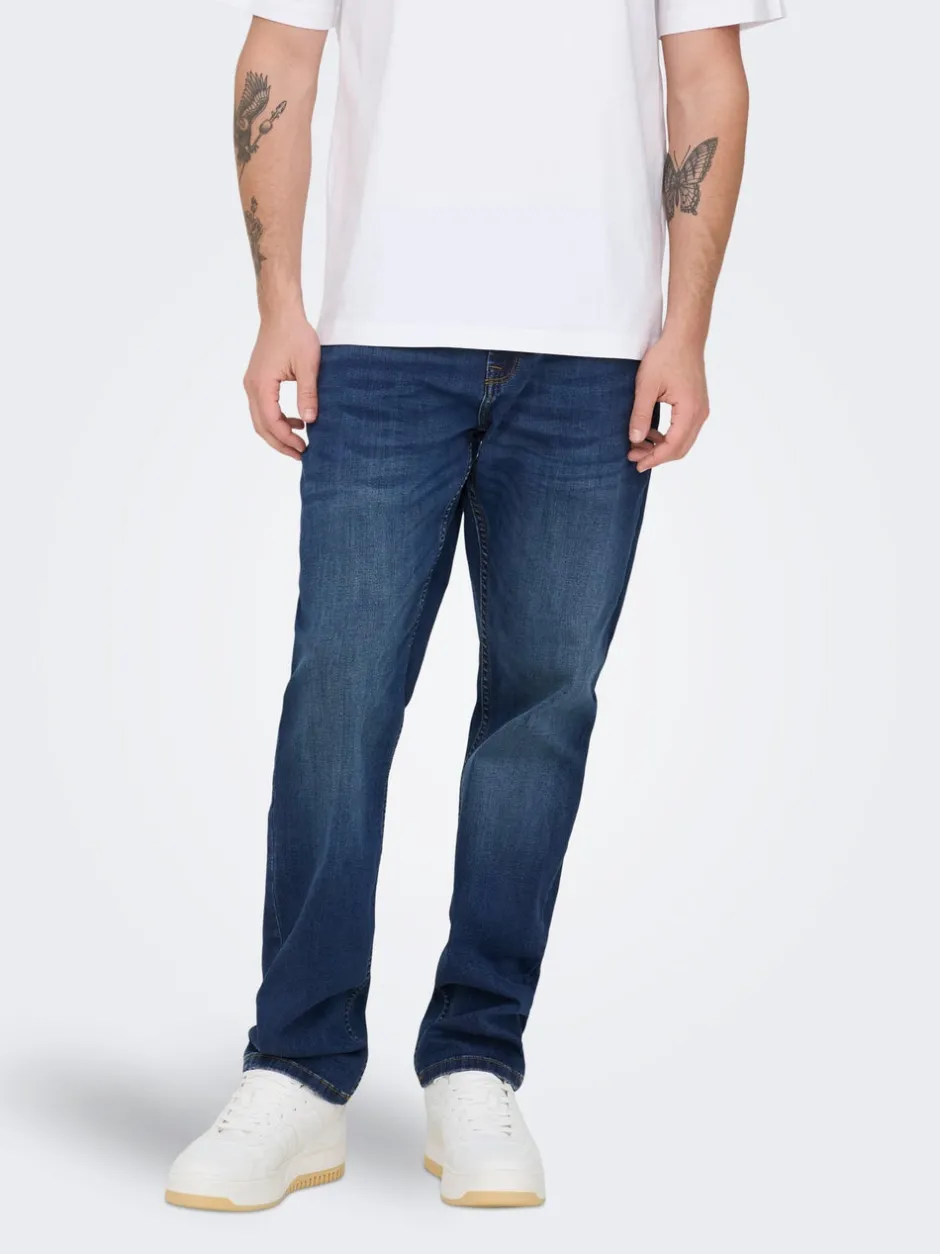 Sale ONSWEFT Mellemhøj talje Regular fit Jeans Jeans|Jeans