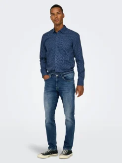 Online ONSWEFT Mellemhøj talje Regular fit Jeans Jeans|Jeans