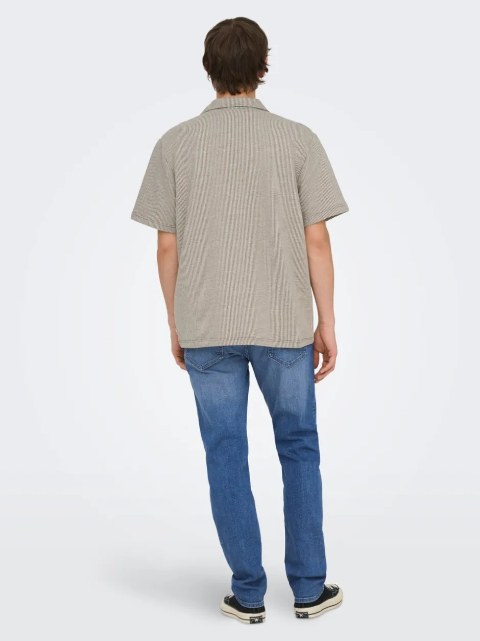 ONSYOKE Mellemhøj talje Tapered fit Jeans Jeans|Jeans