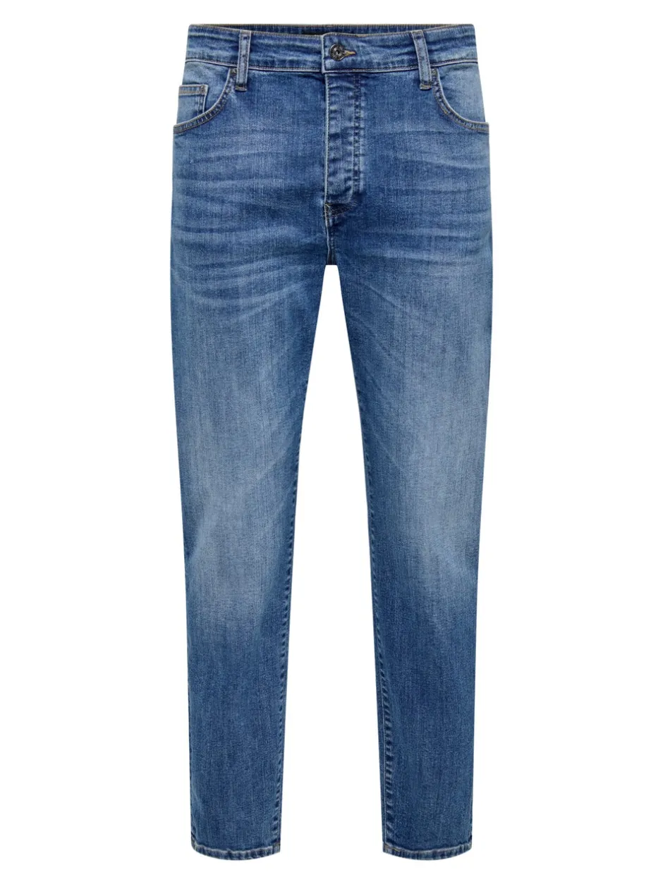 ONSYOKE Mellemhøj talje Tapered fit Jeans Jeans|Jeans