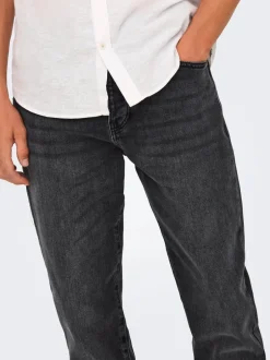 Hot ONSYOKE Mellemhøj talje Tapered fit Jeans Jeans|Jeans