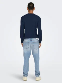 Discount ONSYOKE Mellemhøj talje Tapered fit Jeans Jeans|Jeans