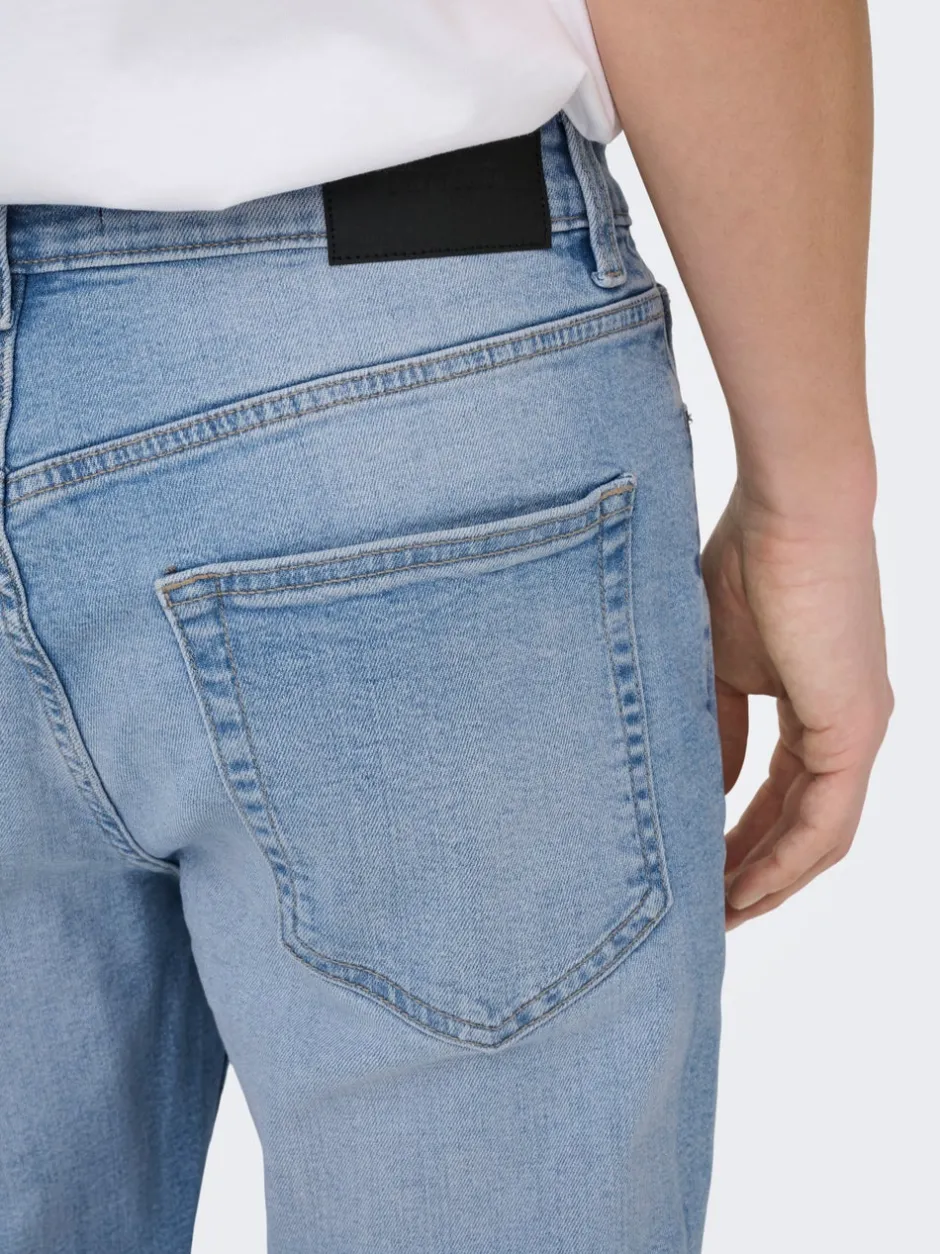 Clearance ONSYOKE Mellemhøj talje Tapered fit Jeans Jeans|Jeans