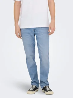 Clearance ONSYOKE Mellemhøj talje Tapered fit Jeans Jeans|Jeans