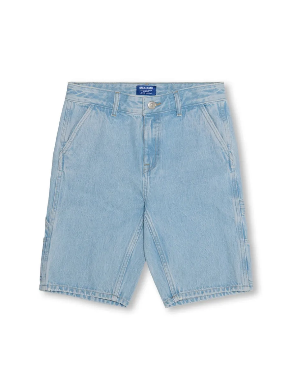 New OSJEDGE Mellemhøj talje Straight fit Shorts Børn Tøj·Shorts|Tøj·Denim