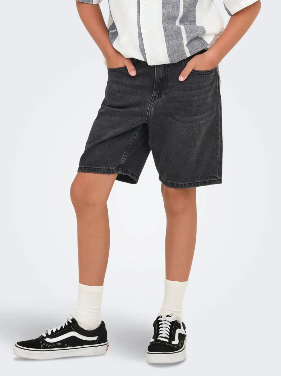 Discount OSJEDGE Mid rise Straight fit Shorts Børn Tøj·Shorts|Tøj·Denim