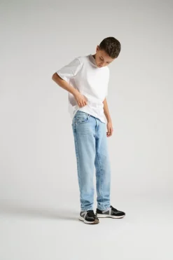 Best OSJEDGE Mid rise Straight fit Jeans Børn Tøj·Denim|Tøj·Jeans