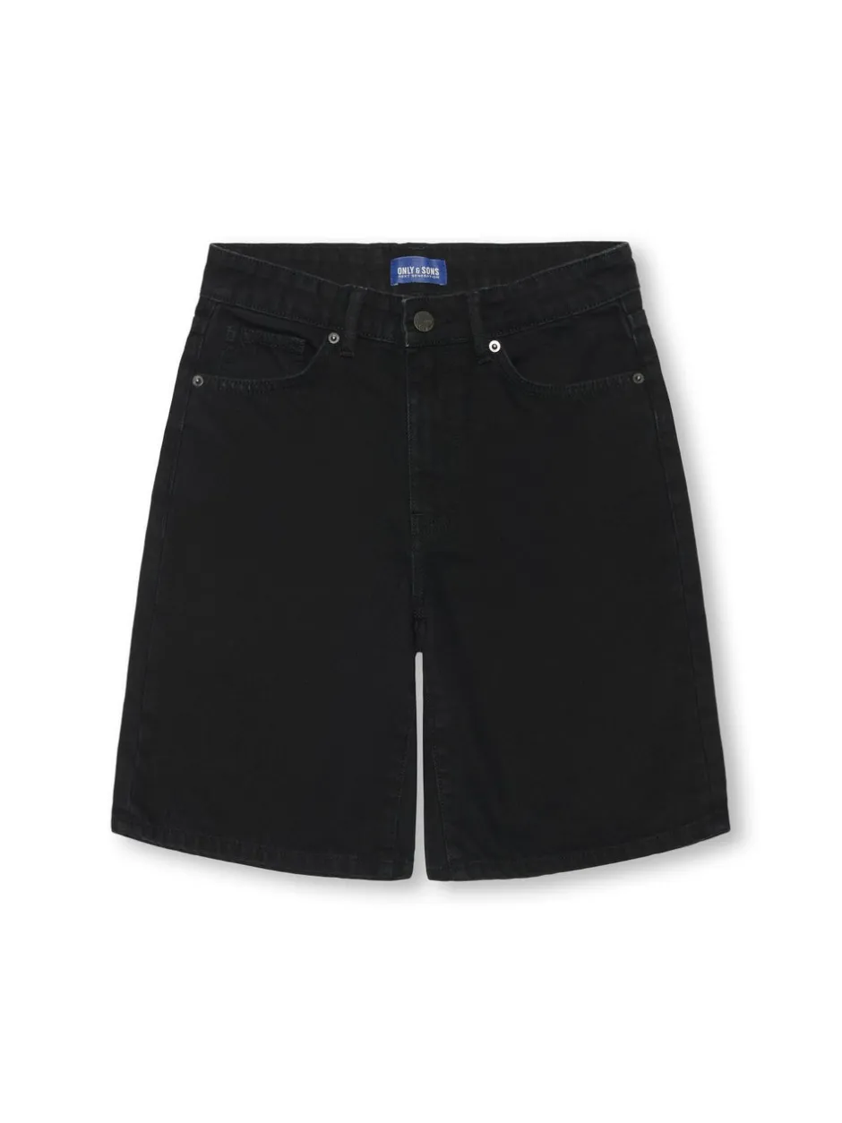 Outlet OSJFADE Mellemhøj talje Loose fit Shorts Børn Tøj·Shorts|Tøj·Denim