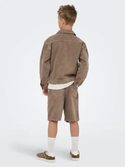 Clearance OSJFADE Mellemhøj talje Loose fit Shorts Børn Tøj·Shorts