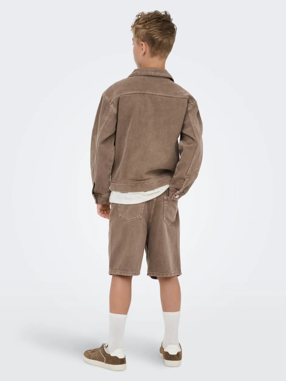 Clearance OSJFADE Mellemhøj talje Loose fit Shorts Børn Tøj·Shorts