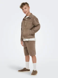 Clearance OSJFADE Mellemhøj talje Loose fit Shorts Børn Tøj·Shorts