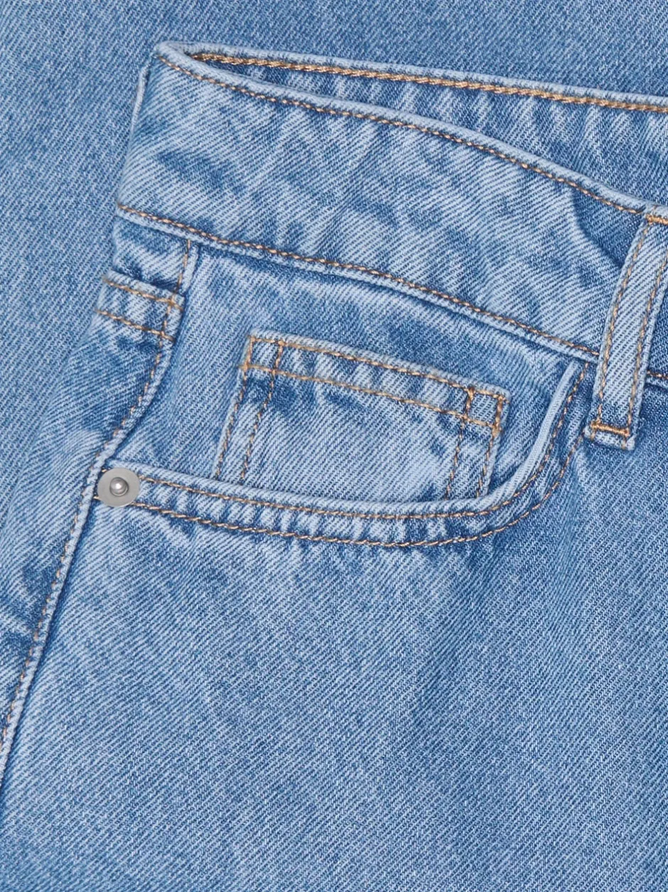 Clearance OSJFADE Mid rise Loose fit Jeans Børn Tøj·Denim|Tøj·Jeans