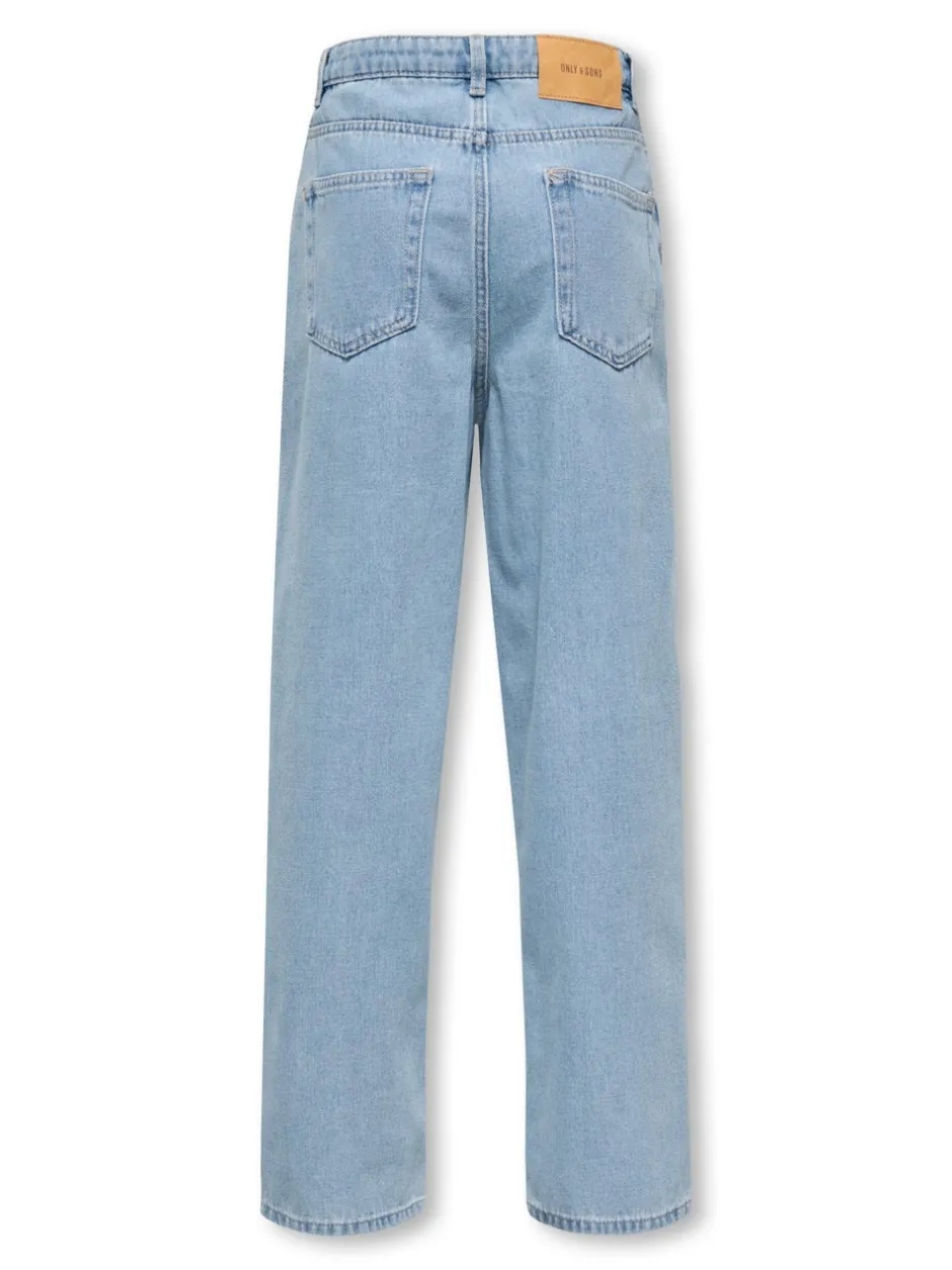 Clearance OSJFADE Mid rise Loose fit Jeans Børn Tøj·Denim|Tøj·Jeans