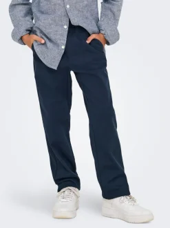 OSJLINUS Tapered fit Hør Bukser Børn Tøj·Bukser