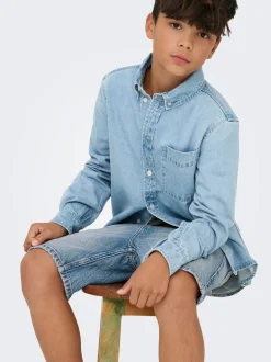 Discount OSJORSON Denim-skjorte Børn Tøj·Skjorter