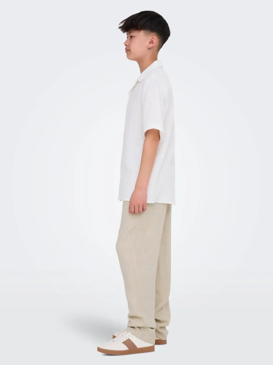 Sale OSJSINUS Loose fit Hør Bukser Børn Tøj·Bukser