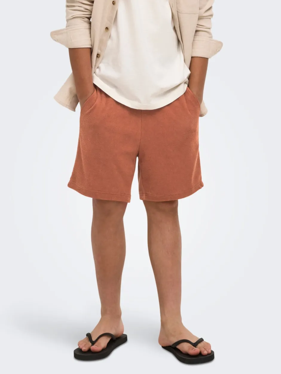 Clearance OSJTELLAS Mellemhøj talje Regular fit Shorts Børn Tøj·Shorts