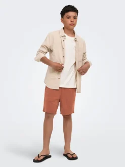 Clearance OSJTELLAS Mellemhøj talje Regular fit Shorts Børn Tøj·Shorts