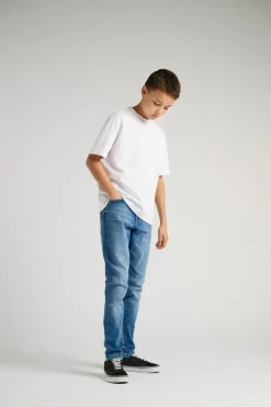Clearance OSJYOKE Mid rise Tapered fit Jeans Børn Tøj·Denim|Tøj·Jeans
