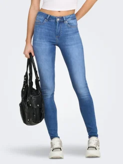 Discount UONLBLUSH Mellemhøj talje Skinny fit Jeans Dame Jeans|Jeans
