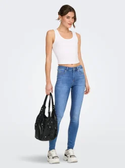 Discount UONLBLUSH Mellemhøj talje Skinny fit Jeans Dame Jeans|Jeans